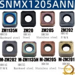SNMX1205ANN 카바이드 고속 피드 밀링 인서트 + 45°-50-22-4T : 피엘로스토어
