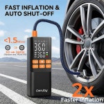 Faster 타이어 LED 에어 공기 무선 디지털 휴대용 타이어용 볼용 충전식 차단 있는 : 달쓰7