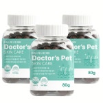 닥터스 펫 강아지 영양제 피부+피모, 80g, 3개 : 하율펫