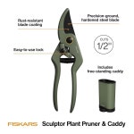 화영정밀자판기 | Fiskars Sculptor 정밀 바이패스 디자인의 식물 전지가위, 인체 공학적 손잡이, 저마찰 블레이드 코팅, 실내 관리 DS-5X : 황금자판기 열넷