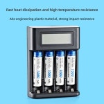 스마트 LCD 충전식 USB 배터리 4 슬롯 AA Ni MH 1.2V 고용량 : 툴하우상사