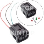 1Set 3 Pins 7289-7041-30 90980-12D17 AC Assembly Car Plastic Housing with Wires Auto Connector : 나래산업