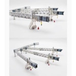 JC Wings 1/200 스케일 항공기 A380 3방향 복도 다리 모델 와이드  좁은 탑승 : 원드림종합상사3