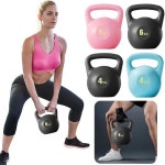 물채움 케틀벨 덤벨 피트니스 4kg/6kg 소프트 미끄럼 방지 그립 딥 스쿼트 근력 트레이너 (여성/남성용) : 파인트리코