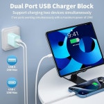 USB 충전기 20W 멀티컬러 듀얼 블록 QC 다중 포트 4팩 어댑터 PD 포트 포트 : 베러픽미