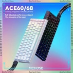 MCHOSE ACE68/ACE60 마그네틱 스위치 기계식 키보드 RT0.01mm 8000Hz RGB 핫 스와퍼블 유선 게이밍 이스포츠 : 위르겐종합상사1