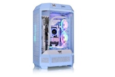 Thermaltake The Tower 300 Hydrangea Blue Micro-ATX PC CA-1Y4-00SFWN-00 CS8887 3면 강화 유리 패널 : Mihiro