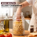 FULGNU 넓은 입구 9L 64온스 메이슨 4팩 대형 3L 5갤런 Glassjar 16oz : 둘봉지2