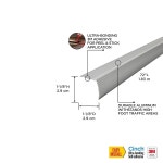 빌딩 제품 43376 72인치 새틴 실버 알루미늄 가장자리 인치 플리츠 계단 36 in. (Pack of 3) : 취향 셀렉스