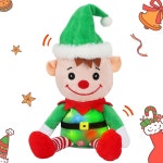 호프얼 토킹 엘프, 를 위한 고개 끄덕이는 전동 스피킹 인터랙티브 놀이품 선물을 밝히며 말하는 것을 반복합니다, 8 : 성콩마켓