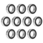 uxcell 6892RS 딥 그루브 볼 베어링 9x17x5mm 이중 밀봉 크롬 스틸 10 4mmx12mmx4mm : 밀리언팝팝