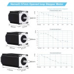 NEMA23 57MM 스테퍼 모터 3NM 425 OZ IN 고토크 2상 3A DM556 스텝 드라이버가 장착된 3축 CNC 컨트롤러 키트 판화 기계 3D... 