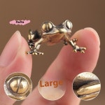 S 1 PC 빈티지 동물 미니어처 피규어 개구리 두꺼비 데스크탑 장식품 홈 데코 공예품 펫 : 반월마켓18