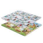 놀이방 거실매트 동물농장 강아지 논슬립 단열 롤매트 : 평강이