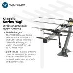 eAj 마운트, 고VHF/UHF가 장착된 와인가드 YA-7000 TV 안테나 VHF/UHF : 클래어에이제이
