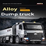 후이나 뉴 1536 프로 신형 합금 원격 조종 1:14 스케일 중장비 엔지니어링 덤프트럭 믹서 장난감 성인용 : 반월마켓16