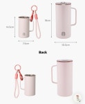 스타벅스 핑크 미니 탱크 텀블러 키홀더 키링 133ml : J쇼핑맛집