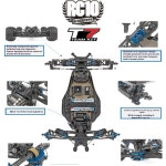 새롭게 수정된 Ae Associated Rc10sc7 T7 1/10 원격 전동 후륜 레이싱 오프로드 프레임 키트 : 반월마켓16