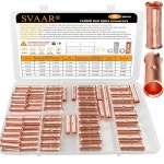 SVAAR 90PCS 4-6-8-10-12 게이지 플레어 배럴 버트 스플라이스 커넥터 : 월드프라이스몰