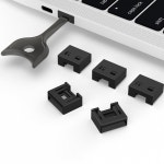 호환상품 키잠금 장치가 있는 10개 USB 포트 차단기 보안 데이터 및 PC 노트북용 탈착식 A 장치로 수분으로부터 보호 : 벨류온