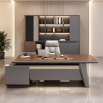 소니식  현대적이고 내구성  사무용 책상 및 상사 세트 직장용 스타일리시 가구 : 파르케몰