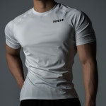 아원 Compression Muscle Fit Short Sleeve [White] : AHONE아원