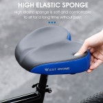 스프링안장 WEST BIKING 두꺼운 전기 자전거 새들 부드러운 인체 공학적 사이클링 여행용 편안한 좌석 장비 Black : 매직플레이스몰