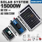 차량용인버터 조한 작동 SOECOPO 15000W 고안정성 태양광 에너지 키트 인버터 패널 (자동차 가정 농장 보트 원격 지역 사) : 어반스플래쉬