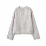ORCIVAL 오르치발 / Womens Linen Crew Neck Check Cardigan / 2컬러 / #OR-A0783 LCH-R : 재패니네