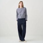ORCIVAL 오르치발 / Womens Linen Crew Neck Check Cardigan / 2컬러 / #OR-A0783 LCH-R : 재패니네