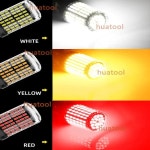 자동차 1156용 BA15S LED P21W 전구 144 SMD 엑스트라 레드 2개 : HK모바일