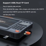 M85K 새로운 F51 레트로 비디오 라디오 무선 블루투스 스피커 휴대용 모든 밴드 FMMWSW Mp3 음악 플레이어 서브 우퍼-회색 : 루미픽스