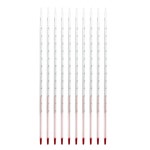 DESCHEM 10PCS 실험실 유리 섭씨 온도계 300MM 레드 길이 +200 라인  30 : 해직다 plus