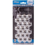 J-Tec J2134 세트 유니버설 휠 너트/볼트 커버-크롬 합성 소재-19mm 20+1개 Chrome 19mm : 나스토어공일
