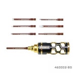 오리지널 Arrowmax AM-460002-BG 경량 벌집 콤보 퀵 드라이브 팁 세트 메트릭 7 개 블랙 골든 RC 도구 1.5 : 사삼산업