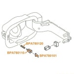 J0MA 연료 도어 클립 스프링 수리 세트 BPA780110 디스커버리 34 스포츠 용 자동차 필러 플랩 래치 : 스테이온스
