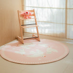 아메리칸플로어 버드가든 러그 카페트 사계절 거실 매트 블로썸 핑크, 원형 150x150cm : 아메리칸 플로어