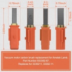 Ametek 램 모터용 MaxLLTo 2 팩 교체 83392-67 3339211 33392-11 카본 브러시 115923 115923-AA 115923-C 116392-03 116 : McubeFairy