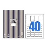 20매 폼텍 40칸 바코드용라벨LQ-3102 M20WAAD4D1 : 다지버20