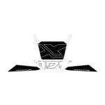 혼다 호환 X-ADV750  튜닝 프론트 에폭시 스크래치방지 데칼 스티커 2025 H4114(화이트) : WMgarage