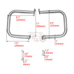 호환  Yamaha Dragstar V-Star XVS 400 650 Classic 98-13 Dragstar DS 400 650 Custom 1997-2013 용 엔진 가드 하 : 투투제니