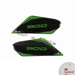 가와사키 호환 Z900 튜닝 3D 연료탱크 스티커 피쉬본 데칼 미끄럼 방지 내마모성 G3301(그린)사이드 : WMgarage