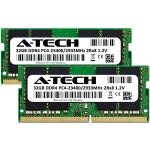 A-Tech 64GB 키트(2x32GB) DDR4 2933MHz PC4-23400(PC4-2933Y) CL21 SODIMM 2Rx8 1.2V 비ECC SO-DIMM 260핀 노트북 : 코드젠시스