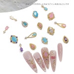 TSZS 3 개 몫 럭셔리 DIY 궁전 장식 레트로 레드 블루 크리스탈 매력 네일 3pcs G1263 : Aletheia