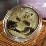 동전 빅 기념 컬렉션 아트 선물 흑백 곰 귀여운 골드 슬리버 색상 Gold has shell : 핫 딜웨이브