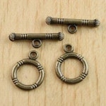 브론즈 톤 토글 걸쇠 결과 15 세트 12mm 19mm h0660 : 꿀정보픽