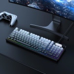 패드와 노브가 장착된 99키 무음 유선 키보드, RGB 백라이트, 측면 인쇄 PBT 키캡, 고스팅 방지, 발수 컴퓨터 키보드 PC Ma : 코드젠시스