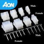 4.2mm/배치 5557/5559 자동차 하네스 커넥터 2-18/24 핀 암수 터미널 플러그 키트 컴퓨터 전원 케이블 : 가온블리