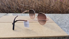 GENTRY 젠틀리 레트로디자인 G5124 C2 데일리용 동네마실 쌩얼 가벼운  다각  메탈 연한색상 선글라스 자외선차단 : 포시즌아이웨어