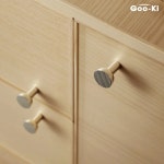 구키 모던 티타늄 실버 너링 풀 캐비닛 손잡이 주방 문 서랍 찬장 가구 하드웨어용 1. G2307-knob : 한겨리샵2호점